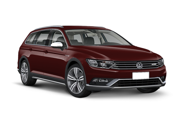 Volkswagen Passat Alltrack red