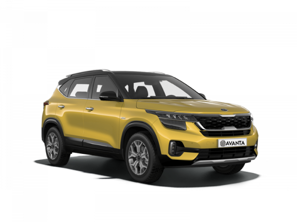 Kia Seltos Starbright Yellow / Cherry Black